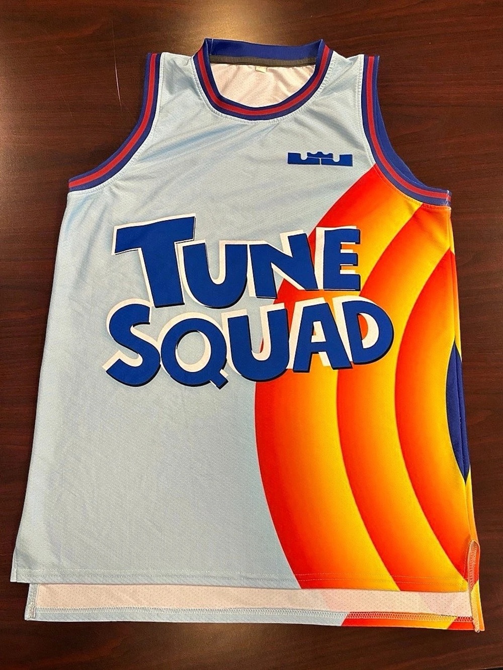 LeBron James Tune Squad Basketball Jersey Size Medium Like New